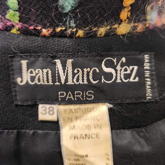 Jean Marc Sfez Vintage Blazer w Rainbow Trim - Picture 4 of 4